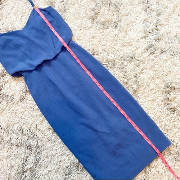 NWTs Dress The Population | Alondra Blouson Sheath Dress Blue Jay Size XXS - Picture 11 of 12